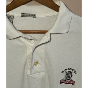 Cutter & Buck White Polo Large Shinnecock Hills 104th US Open